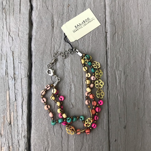 Bamboo Trading Co Necklace, Bracelet and Earrings, NEW - Picture 3 of 5